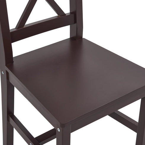 Maison Madeleine -  11 Piece Dining Set Pinewood Dark Brown